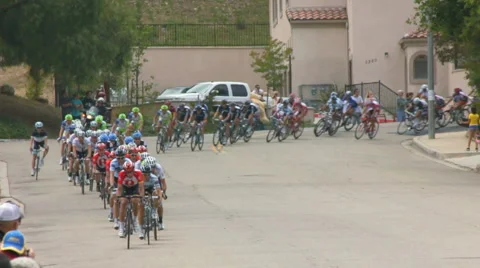 BIKERS RACE TOWARD CAMERA IN SLOW-MOTION Video stock 5689558