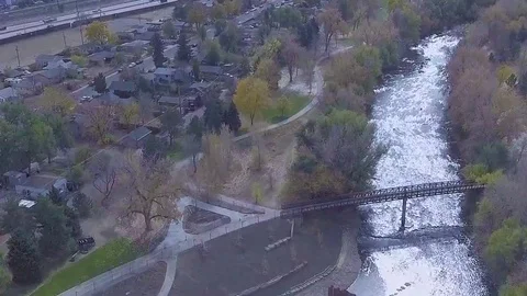 Bikers riding down a trail Stock Footage 69152970