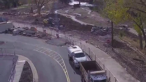 Bikers riding down a trail Stock Footage 69153519