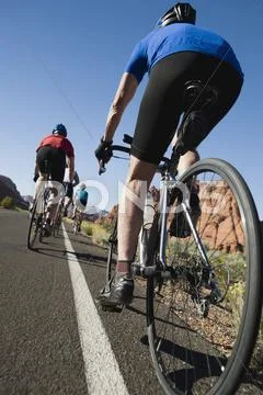 Bikers on the road Stock Photos