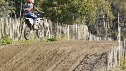 Bikers in slow motion 2 Stock Footage 127817041