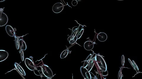 Bikes 1 loop Stock Footage 343869168