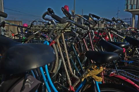 Bikes in amsterdam Stock Photos