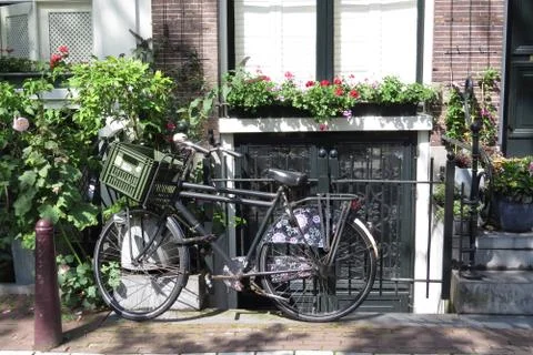 Bikes in Amsterdam Stock Photos