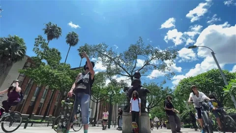 Bikes And Roller Skates 库存影片 154472985