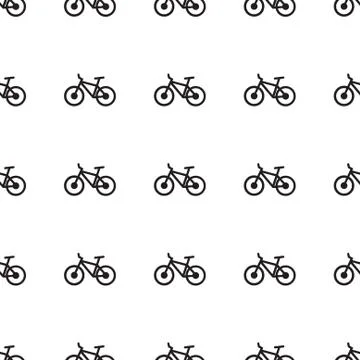 Bikes background pattern Stock Illustration