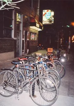 Bikes at Bar Foto stock