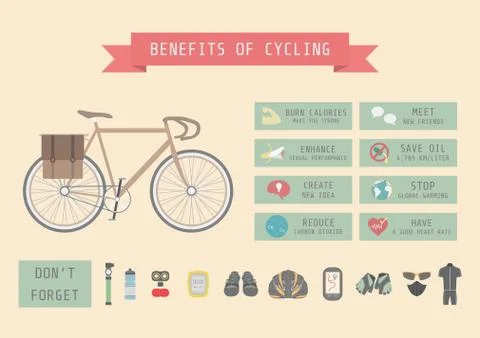 Bike's benefit Illustrazione stock