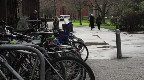 Bikes in Birmingham Video stock 50060875