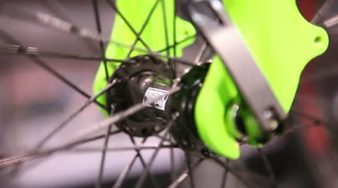 Bikes at the exhibition close-up 1 Stock-Footage 22114784