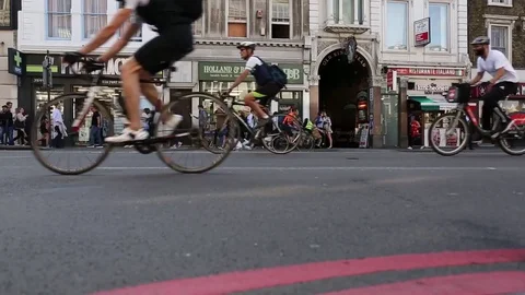 Bikes In London Video stock 79822092