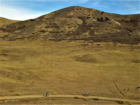 Bikes on the mountain 库存照片