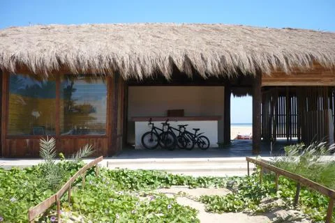 Bikes by the sea Stock Photos