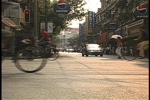 Bikes in Shanghai Stock Footage 266622