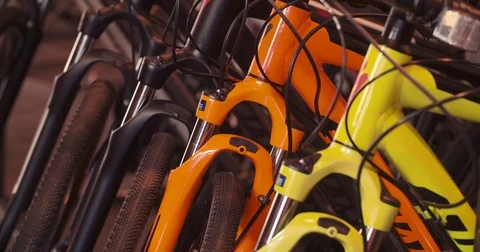 Bikes At Store Static Stock Footage 71324373