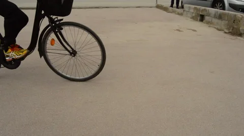 Bikes On The Street Stock Footage 48633483