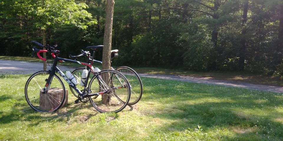 Bikes taking a break 库存照片
