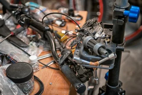 Bikes workshop Foto stock