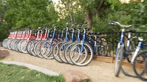 Bikes zoom 1 Video stock 77843752