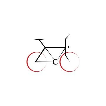 Biking 2 colored hand drawn icon. Biking colored element illustration. Outline Ilustración de archivo