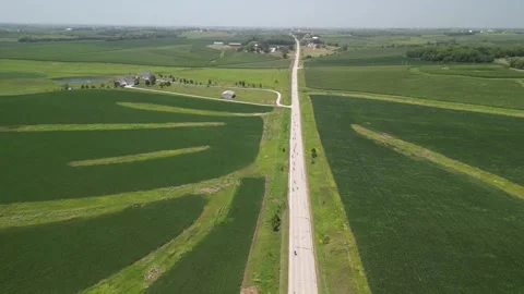 Biking the backroads Stock Footage 304883710