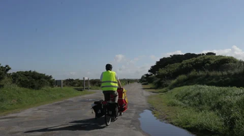 BIKING IN COUNTRYSIDE Stock Footage 28036636