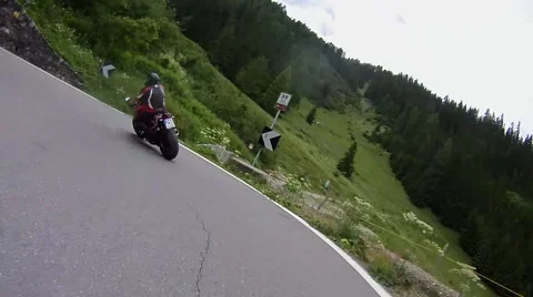 Biking in the dolomites 動画素材 46432769