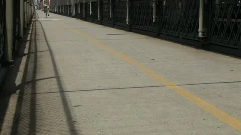 Biking down hill Stock Footage 20933977