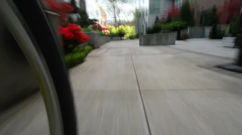 Biking POV City Stock Footage 31870238
