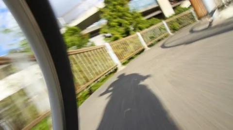 Biking POV Waterfront Stock Footage 31870510