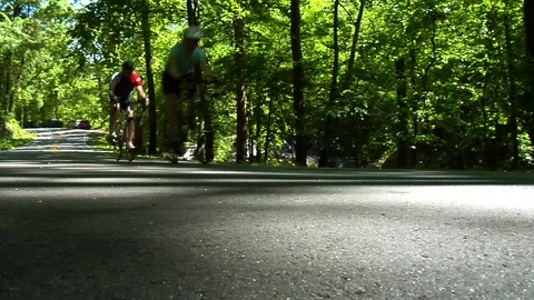 Biking Slow Motion Stock Footage 71323580