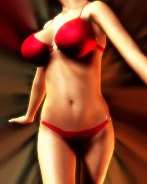 Bikini Body Stock Illustration