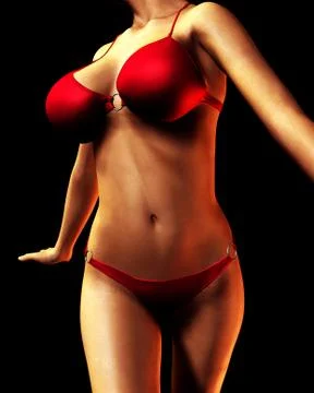 Bikini Body Stock Illustration