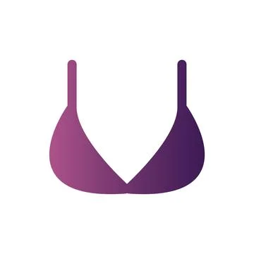 Bikini Flat Gradient icon Stock Illustration