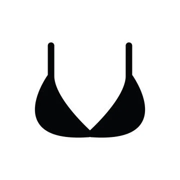 Bikini Glyph icon Stock Illustration