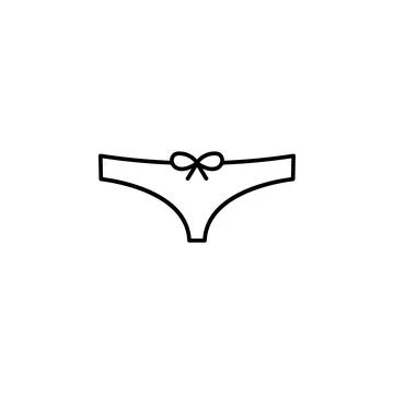 Bikini icon. Element of clothes icon for mobile concept and web apps. Thin line Stock Illustration