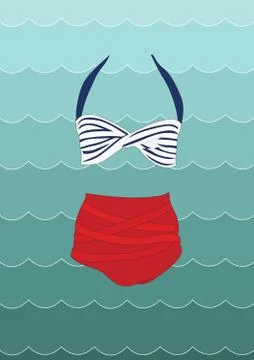 Bikini Stock-Illustration
