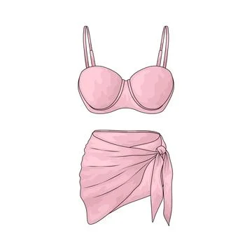 Bikini illustration 스톡 일러스트