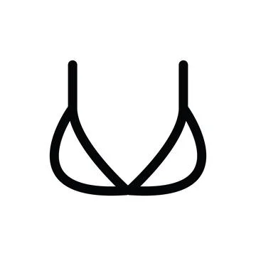 Bikini line icon Stock Illustration