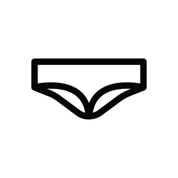 Bikini line icon Stock Illustration