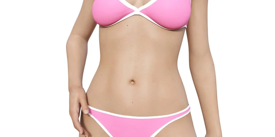 Bikini Model Body Stock Illustration