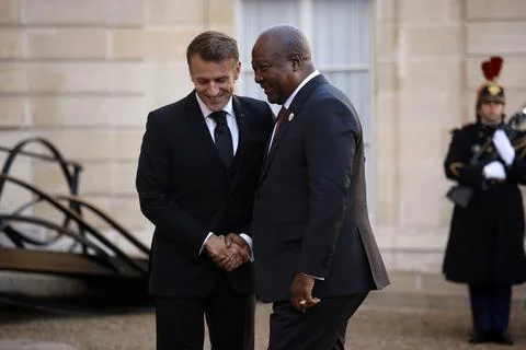 Bilateral meetings at the Elysee during the Paris Peace Forum, France - 30 Oct 2 Stock Photos