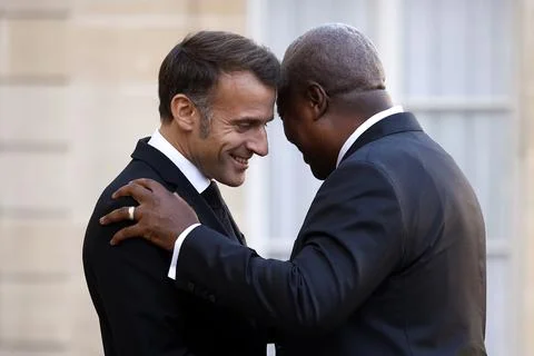 Bilateral meetings at the Elysee during the Paris Peace Forum, France - 30 Oct 2 Stock Photos