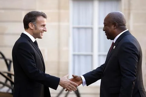 Bilateral meetings at the Elysee during the Paris Peace Forum, France - 30 Oct 2 Stock Photos