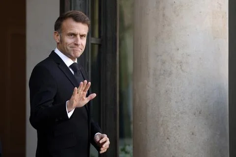 Bilateral meetings at the Elysee during the Paris Peace Forum, France - 30 Oct 2 Stock Photos