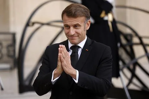 Bilateral meetings at the Elysee during the Paris Peace Forum, France - 30 Oct 2 Stock Photos