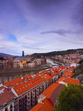 Bilbao cityscape Stock Photos