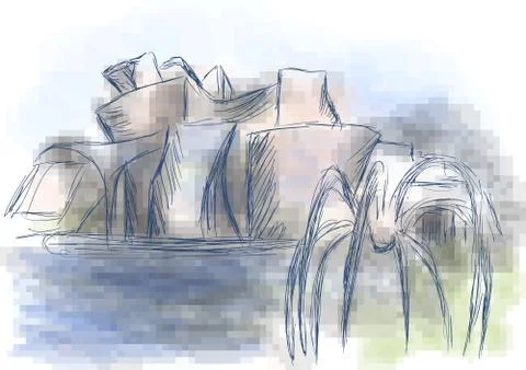 Bilbao Stock Illustration