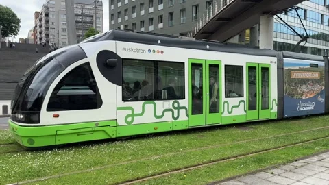 Bilbao public transport Stock Footage 284166247