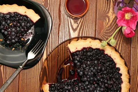 Bilberry cake Stock Photos